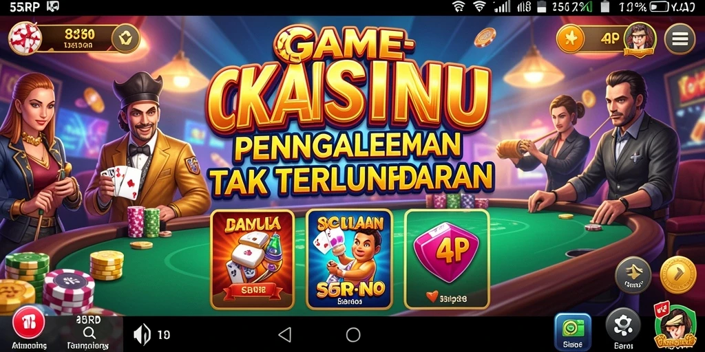 Tampilan screenshot 55RP menampilkan gameplay Kasino yang menarik.