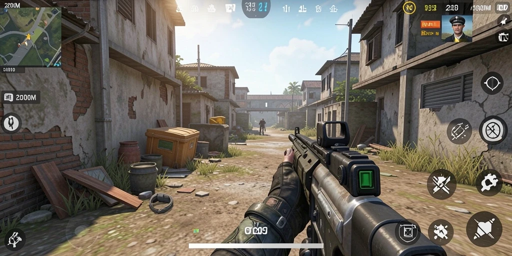 Gameplay menegangkan D200M dalam pertempuran TPS.