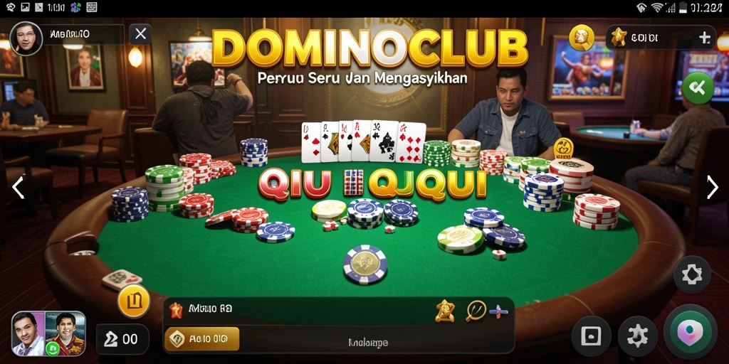 Tampilan gameplay QiuQiu yang menarik di DOMINOCLUB.