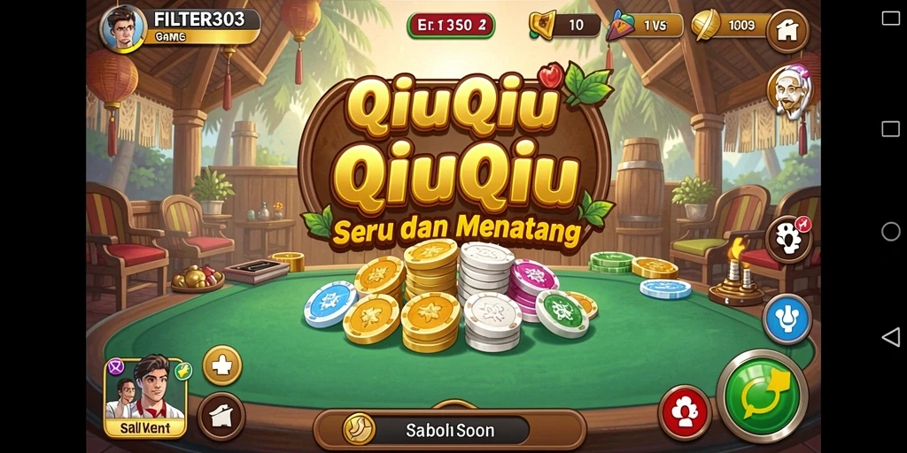 Screenshot gameplay seru QiuQiu di FILTER303.