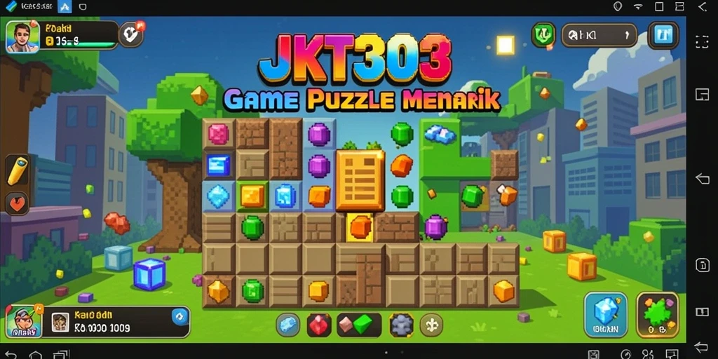 Tampilan gameplay JKT303 yang seru dengan berbagai teka-teki.
