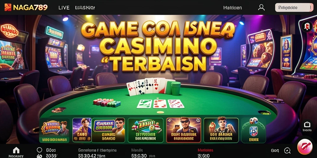 Tampilan gameplay Live Casino NAGA789 yang menarik dan interaktif.