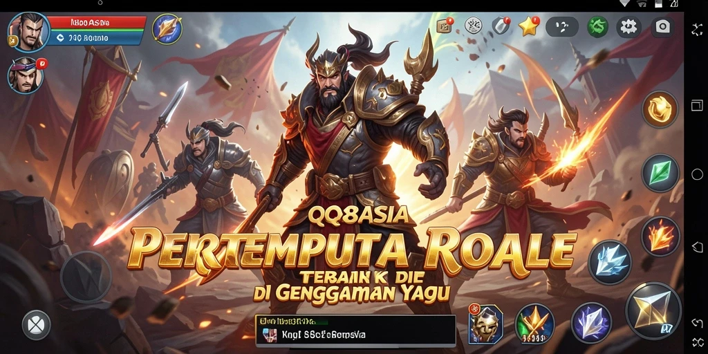 Tampilan gameplay intens dalam QQ88ASIA dengan strategi pertempuran nyata.