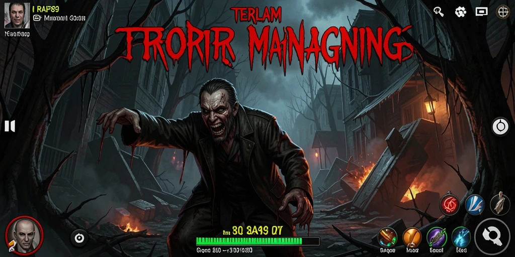 Screenshot menampilkan suasana menyeramkan dan gameplay penuh ketegangan.