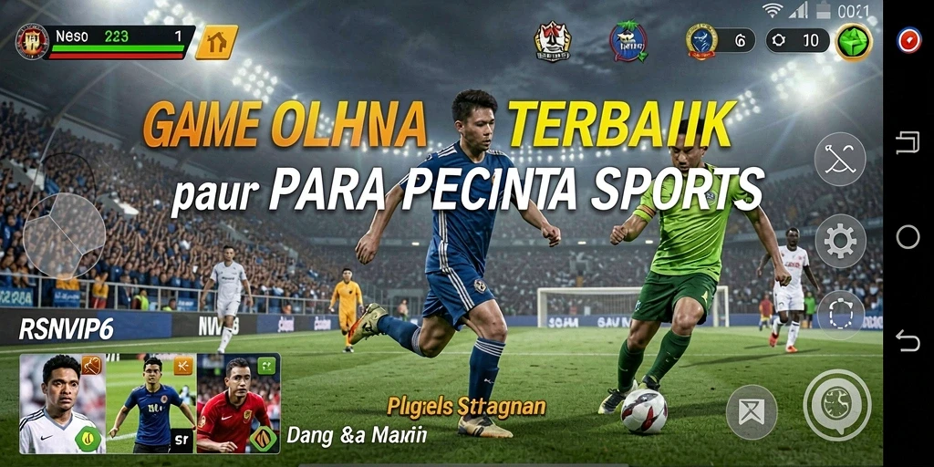 Screenshot RSNVIP6 menampilkan aksi seru dalam permainan olahraga.