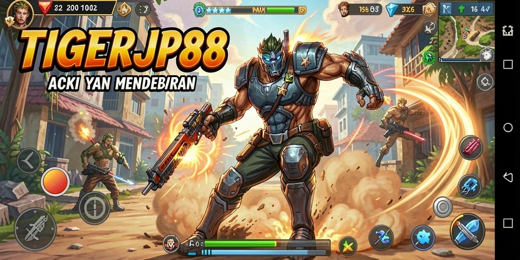 Tampilan gameplay menegangkan di TIGERJP88 yang penuh aksi.